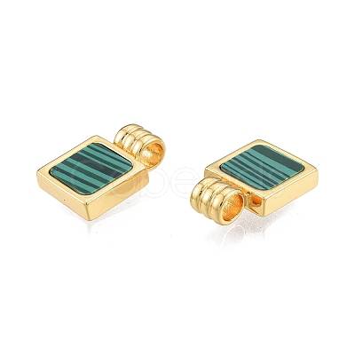 Synthetic Malachite Charms X-KK-A165-13G-1