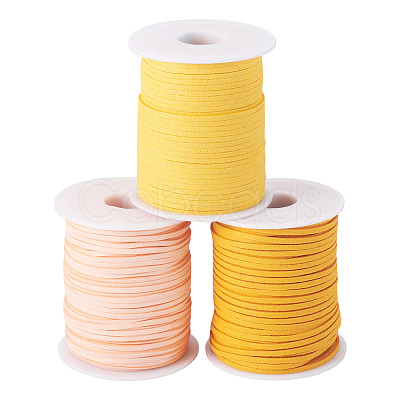 3 Rolls 3 Colors Faux Suede Cord LW-TA0001-07-1