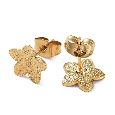 Ion Plating(IP) Rack Plating 304 Stainless Steel Stud Earring Findings STAS-M323-22G-1
