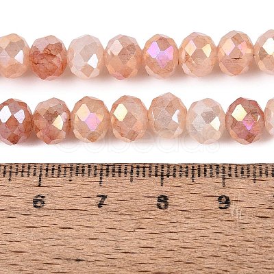 Electroplate Crackle Imitation Jade Glass Beads Strands LS-EGLA-Q131-02C-05-1
