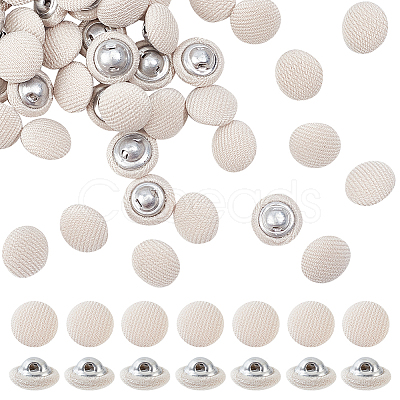 100Pcs 1-Hole Aluminum Buttons DIY-NB0007-77D-1