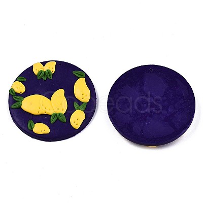 Handmade Polymer Clay Pendants CLAY-N010-009-1