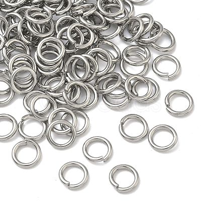Tarnish Resistant 304 Stainless Steel Open Jump Rings X-STAS-E067-09-8mm-1
