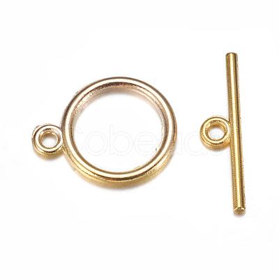 Tibetan Style Toggle Clasps X-TIBE-A12208-G-NR-1