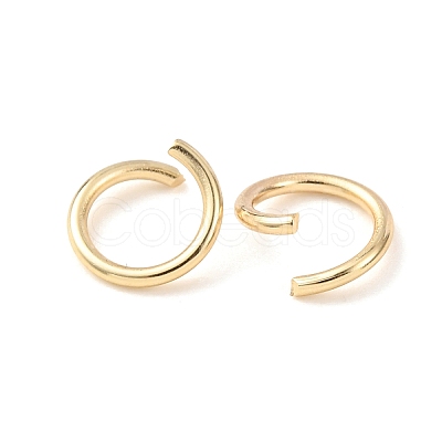 Brass Open Jump Rings KK-G604-08G-04-1