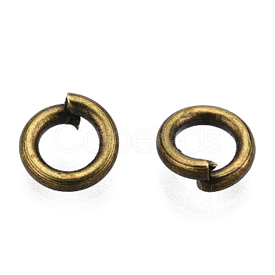 Brass Open Jump Rings X-JRC4MM-AB-1