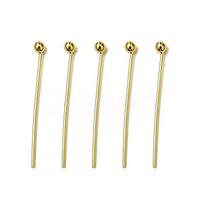 Brass Ball Head Pins KK-R020-04G-1