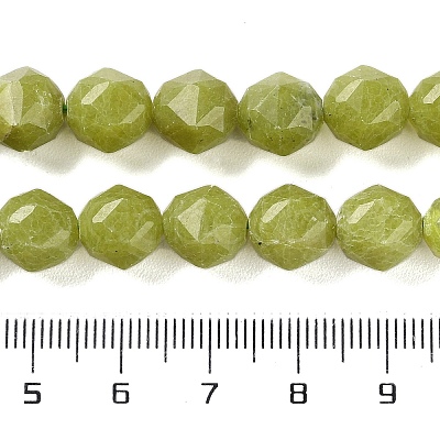 Natural Olive Jade Beads Strands G-NH0021-A17-02-1