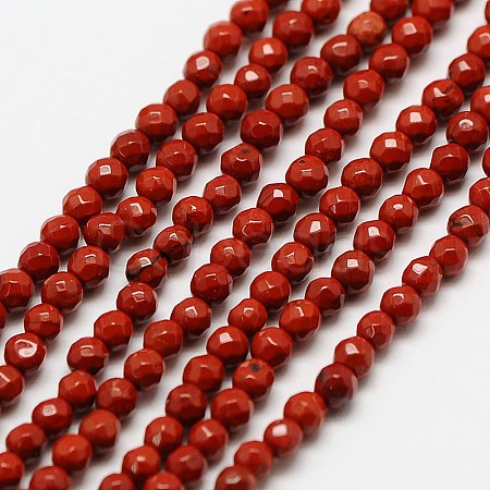 Natural Red Jasper Bead Strands LS-G-A129-3mm-23-1