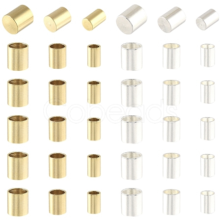 30Pcs 3 Styles 201 Stainless Steel Cord Ends STAS-YW0002-98-1
