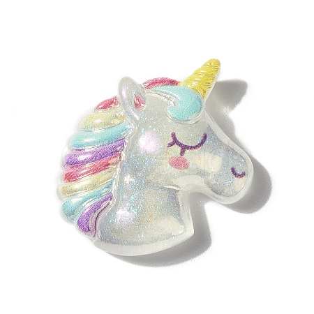 Summer Theme Opaque Resin Cabochons RESI-G106-01A-1