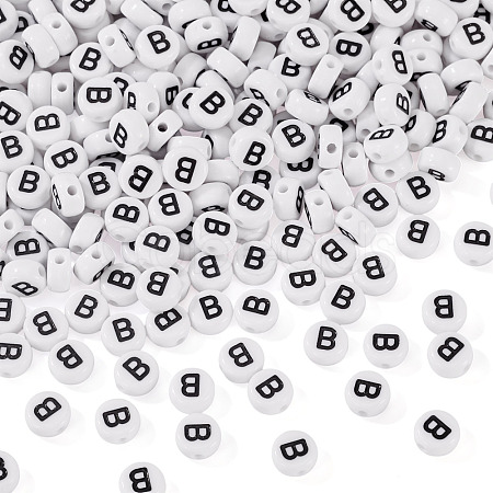 500Pcs Acrylic Beads SACR-TA0001-55B-1