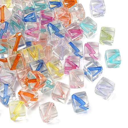 200Pcs Transparent Acrylic Beads TACR-YW0003-45-1