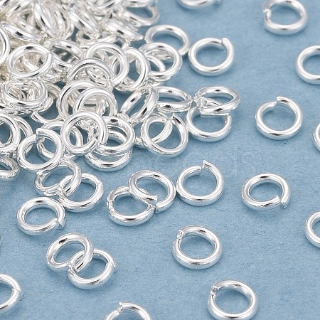 Rack Plating Brass Open Jump Rings KK-O139-18A-S-1
