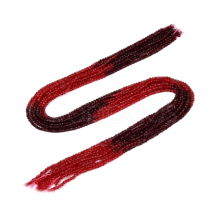 Transparent Glass Beads Strands GLAA-N074-01A-19-1