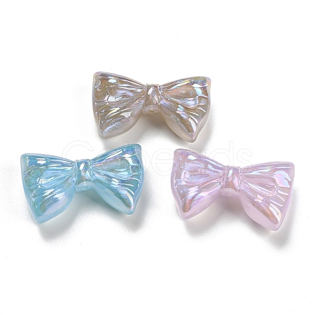 Iridescent Plating Acrylic Beads MACR-K353-38B-1