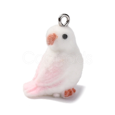 Flocky Resin Pendants RESI-Q011-03D-1