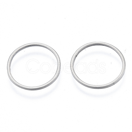 Non-Tarnish 201 Stainless Steel Linking Rings STAS-N090-T14-1-1