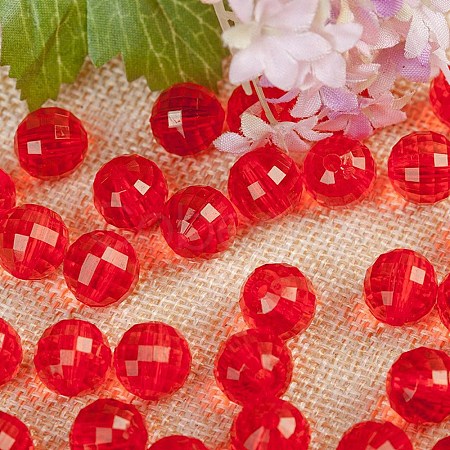 Transparent Acrylic Beads TACR-NH0001-C-10-1