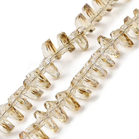 Transparent Electroplate Glass Beads Strands EGLA-S176-05A-B14-1