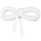 BENECREAT 1Pc Polyester Grosgrain Ribbons, for Wedding Dress Zipper Replacements, White, 3/4 inch(18mm), 6m/pc