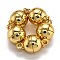 Rack Plating Brass Magnetic Clasps, N45 Grade Strong Magnet, Long-Lasting Plated, Round, Real 24K Gold Plated, 11.5x6mm, Hole: 1.6mm